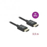 Delock koaxiales high speed hdmi kabel 48 gbps 8k 60hz 0,5m (85383)