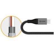 Alogic usb 2.0 datenkabel typ c -a m / m 3a 480 mbps 0,3m,  gr (ulca2030-sgr)