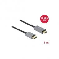 Delock aktives displayport 1.4 zu hdmi kabel 4k 60hz (hdr) 1m (85928)