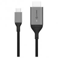 Alogic usb c adapterkabel typ c -hdmi  m / m 4k 60 hz  2m,  gr (ulchd02-sgr)