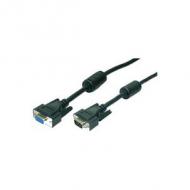 Logilink vga cable st / bu black 2x ferrit core 1,80m (cv0004)