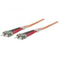 Intellinet lwl anschlusskabel st / st 10m multimode om2 orange (470094)