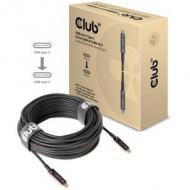 Club3d kabel   usb 3.2 typ c  20m aktiv optisch a / v    st / st retail (cac-1589)