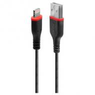 Lindy 0.5m verstärktes usb typ a an lightning ladekabel (31290)