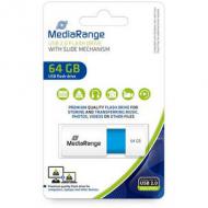 Mediarange usb-stick 64gb usb 2.0 color edt. hellblau (mr974)