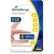 Mediarange usb nanostick 8 gb m. klammerfunktion blau (mr975)