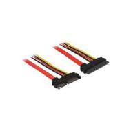 Delock sata-verl. sata iii 22pin -> 22pin st / bu 0.10m (83802)