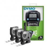 Dymo labelmanager 160 value pack mit 3 d1-bänder 12mm azerty (2142991)