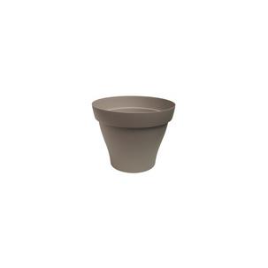 Pflanzgefäß ROMÉO rund, taupe PRO7TA