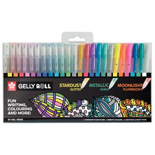 Gel-Tintenroller Gelly Roll Mix, 24er Etui POXPGBMIX24