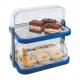 Buffet-Vitrine DOPPELDECKER, blau 9204