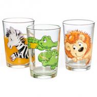 Kinder-Trinkglas "Happy Zoo, 3er Set