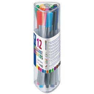 Fineliner triplus BRILLIANT COLOURS, Dreikantbox 334 PR12