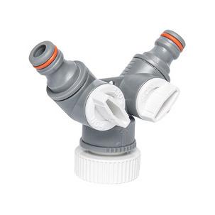 2-Wege-Ventil WHITE LINE mit Hahnanschluss WL-2222