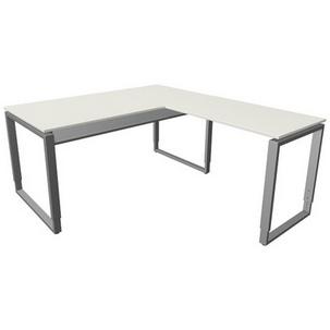 Symbolbild: Schreibtisch ARCHITEKT mit Anbauelement, weiß 11493910