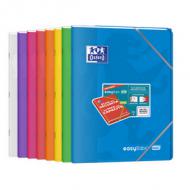 Oxford Cahier piqre EasyBOOK MAX, 240 x 320 mm, assorti ----------------- pour le marché: F -----------------------cahier 3 en 1, 96 pages, papier 90 g / m2, extra blanc, couverture plastique, avec 2 pochettes de rangement, marque page, élastique de fermeture, coloris assortis (400145243)