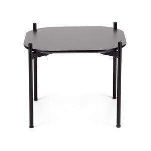 Beistelltisch MEET, quadratisch, schwarz TBM1P50.01.01