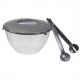 Salatschüssel mit Salatbesteck, rot 29400809