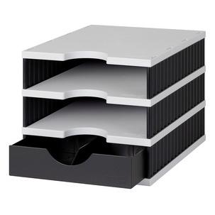 styrodoc uno mit System-Schublade, schwarz/grau, Schublade schwarz 268-0103.9895S