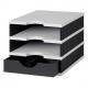 styrodoc uno mit System-Schublade, weiß/schwarz, Schublade weiß 268-0103.9895S