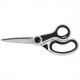 Schere Carbo Titanium, 230 mm, schwarz / weiß E-37081 BLUE