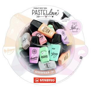 Textmarker BOSS® MINI Pastellove 2.0 - im Bonbonglas 07/50-09