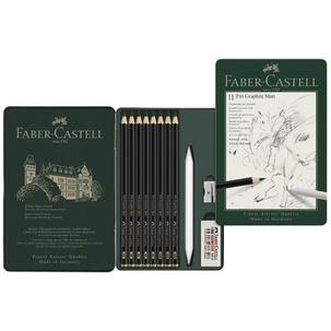 PITT GRAPHITE Matt Set, 11-teiliges Etui 115220