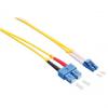 Symbolbild: LWL Patchkabel, LC-Duplex Stecker - SC-Duplex Stecker, OS2