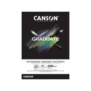 Symbolbild: Studienblock GRADUATE MIXED MEDIA, schwarz C31250P017