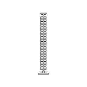 Kabelkanal vertikal, alusilber 11300114