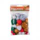 Pompons "Weihnachtsfarben" 50313