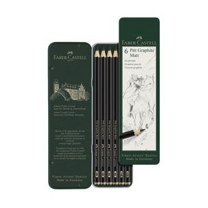 Bleistift PITT GRAPHITE Matt, 6er Etui 115207