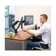 Doppel-Monitorarm Platinum Series, silber 8056501