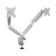 Doppel-Monitorarm Platinum Series, silber 8056501