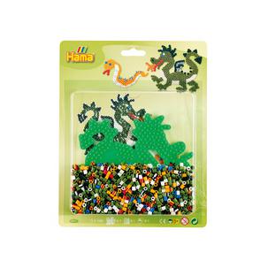 Bügelperlen midi "Drache", im Blister 4211