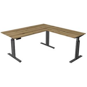 Symbolbild: Sitz-/Steh-Schreibtisch "Move 3 elegant" mit Anbauelement, eiche 10325110
