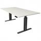 Sitz-/Steh-Schreibtisch "Move 3 elegant", (B)2.000 mm, lichtgrau 10323613