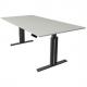Sitz-/Steh-Schreibtisch "Move 3 elegant", (B)2.000 mm, lichtgrau 10323613