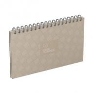 LECAS Agenda DESK PLANNER, perpétuel, 240 x 140 mm 128 pages, couverture rigide en carton avec marquage argent, grille fantaisie perpétuelle, espa notes, to do liste, reliure intégrale (400134799)