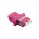 LWL Kupplung, 2x LC-Duplex, OM4, Multimode, violett FA02LC2