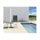 Gartentisch CROSS, Durchmesser: 800 mm, grau TRCROS80M.02