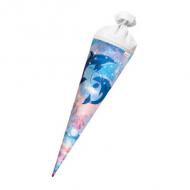 Schultüte "Delfine" mit Glitter-Effekt (677452)