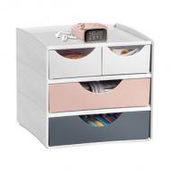 Mini-Schubladenbox MyCube mineral, puderrosa