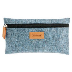 Schlamper-Etui GREENline, blau meliert 300001461