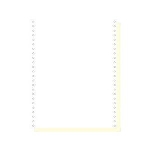 Computerpapier endlos, weiß/gelb blanko 65421E