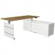 Komplett-Arbeitsplatz "Move 3 tube", anthrazit 10236055