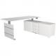 Komplett-Arbeitsplatz "Move 3 tube", anthrazit 10236055