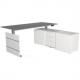 Komplett-Arbeitsplatz "Move 3 tube", anthrazit 10236055