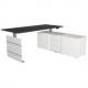 Komplett-Arbeitsplatz "Move 3 tube", anthrazit 10236055