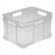 Aufbewahrungsbox Euro-Box M "bruno", grau-transparent 1546182700000